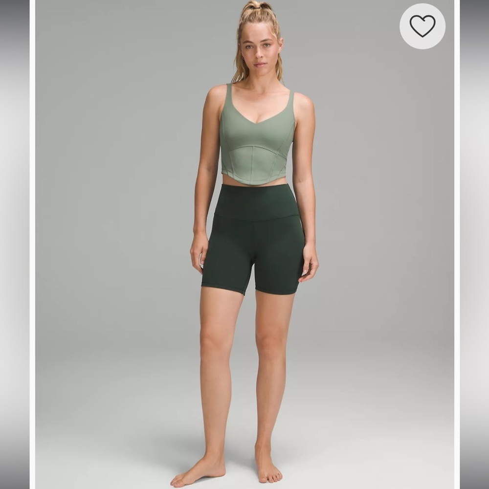 616. Lululemon athletica NWT Align Corset Tank A/B size 4 grey eucalyptus 💚